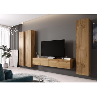 Cama Living room cabinet set VIGO 1 wotan oak/wotan oak gloss