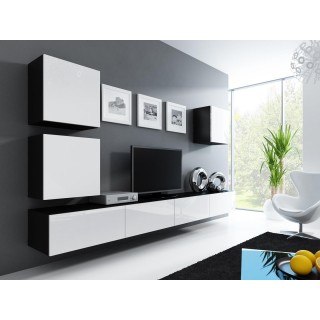 Cama Living room cabinet set VIGO 22 black/white gloss