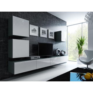 Cama Living room cabinet set VIGO 22 grey/white gloss