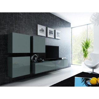 Cama Living room cabinet set VIGO 23 grey/grey gloss