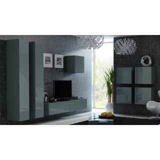 Cama Living room cabinet set VIGO 24 grey/grey gloss