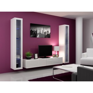 Cama Living room cabinet set VIGO 5 white/white gloss