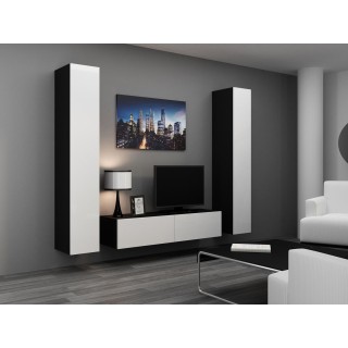 Cama Living room cabinet set VIGO 9 black/white gloss