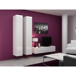 Cama Living room cabinet set VIGO 9 white/white gloss