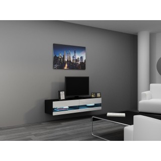 Cama Living room cabinet set VIGO NEW 11 black/white gloss