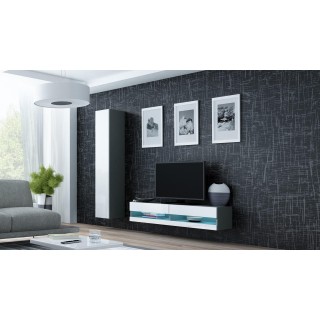 Cama Living room cabinet set VIGO NEW 13 grey/white gloss