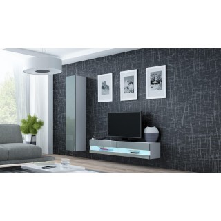 Cama Living room cabinet set VIGO NEW 13 white/grey gloss