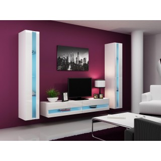 Cama Living room cabinet set VIGO NEW 3 white/white gloss