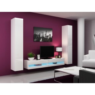 Cama Living room cabinet set VIGO NEW 4 white/white gloss