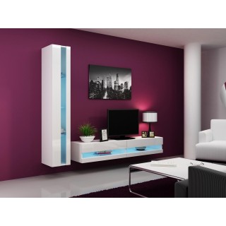 Cama Living room cabinet set VIGO NEW 8 white/white gloss