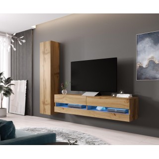 Cama Living room cabinet set VIGO NEW 9 wotan/wotan gloss
