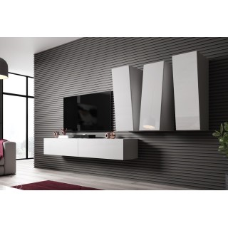 Cama Living room cabinet set VIGO SLANT 1 white/white gloss