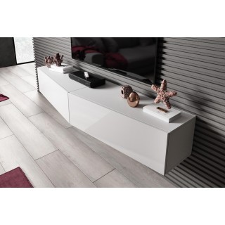 Cama Living room cabinet set VIGO SLANT 2 white/white gloss