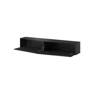 Cama TV stand VIGO SLANT 180cm (2x90) black/black gloss