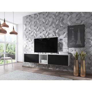 Cama living room furniture set ROCO 10 (2xRO3 + RO6) white/white/black