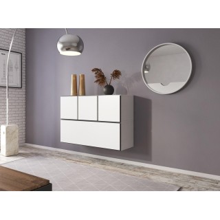 Cama living room furniture set ROCO 13 (RO1 + 3xRO5) white/black/white