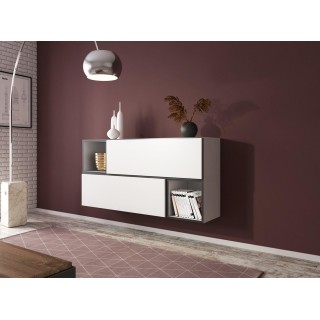 Cama living room furniture set ROCO 14 (2xRO1 + 2xRO6) white/black/white