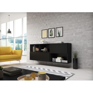 Cama living room furniture set ROCO 16 (RO1+RO2+RO3+RO4) black/black/black