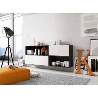 Cama living room furniture set ROCO 16 (RO1+RO2+RO3+RO4) black/black/white