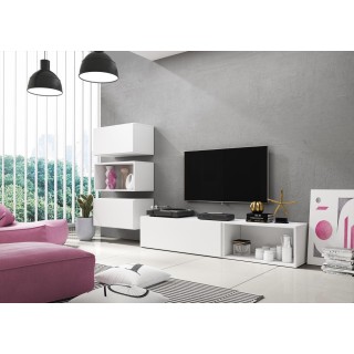 Cama living room furniture set ROCO 4 (RO1+2xRO3+2xRO4) white/white/white