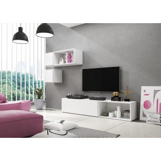 Cama living room furniture set ROCO 5 (RO1+2xRO4+2xRO5) white/white/white