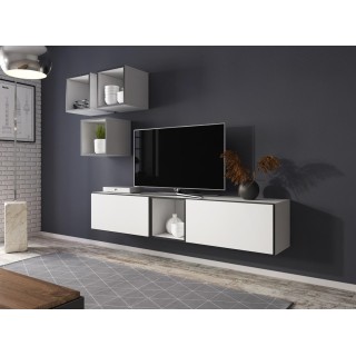 Cama living room furniture set ROCO 8 (2xRO3 + 4xRO6) white/black/white