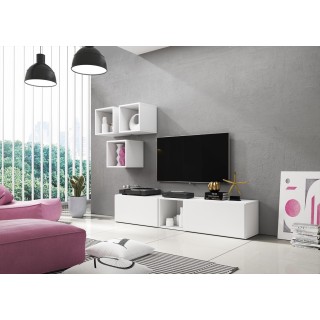 Cama living room furniture set ROCO 8 (2xRO3 + 4xRO6) white/white/white