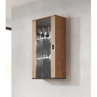 Cama hanging display cabinet SOHO lefkas oak/black
