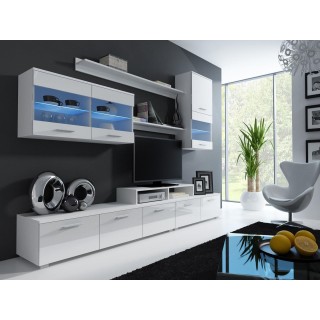 Cama storage cabinets set LOGO II 250/42/190 white/white gloss