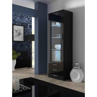 Cama display cabinet SOHO S1 black/black gloss