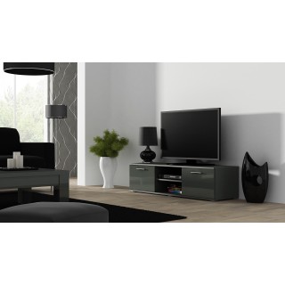 SOHO 7 set (RTV140 cabinet + S1 cabinet + shelves) Grey / Gloss grey