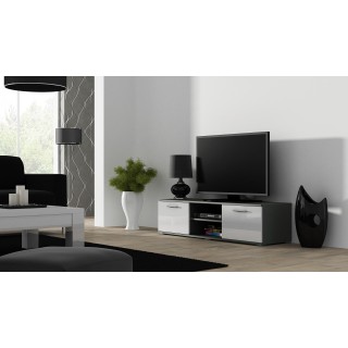 SOHO 7 set (RTV140 cabinet + S1 cabinet + shelves) Grey / White glossy