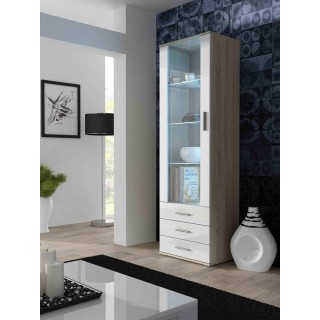 SOHO 7 set (RTV140 cabinet + S1 cabinet + shelves) Sonoma oak / White gloss