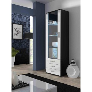 SOHO 7 set (RTV140 + S1 cabinet + shelves) Black / White gloss