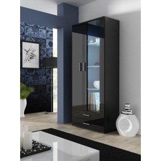 Cama display cabinet SOHO S6 2D2S black/black gloss