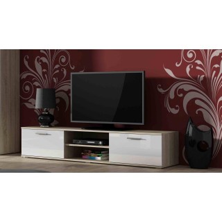 SOHO 1 set (RTV180 cabinet + S1 cabinet + shelves) Sonoma Oak / White gloss