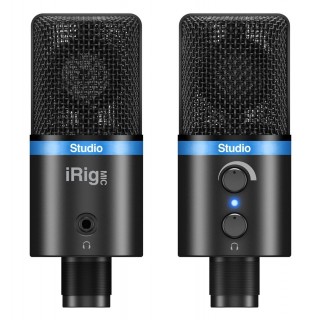 IK Multimedia IP-IRIG-MICSTDBLA-IN microphone Black, Blue Studio microphone