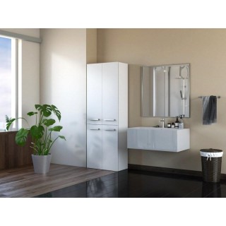 Topeshop NEL 2K DD BIEL bathroom storage cabinet White