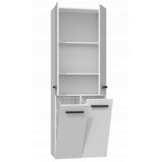 Topeshop NEL 2K DD BPOŁ bathroom storage cabinet White