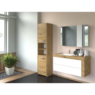 Topeshop S40 ARTISAN bathroom storage cabinet Oak