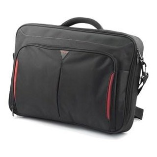 DELL Classic+ notebook case 45.7 cm (18") Briefcase Black, Red