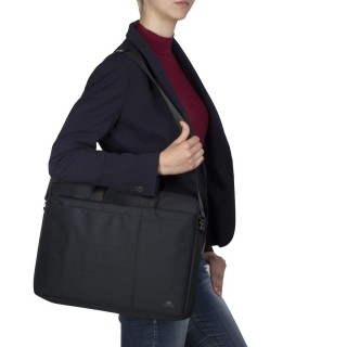 Rivacase Biscayne 39.6 cm (15.6") Messenger case Black