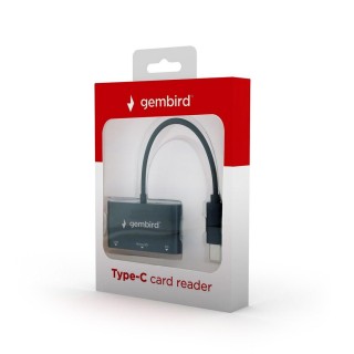 Gembird UHB-CR3-02 card reader USB 3.2 Gen 1 (3.1 Gen 1) Type-C Black