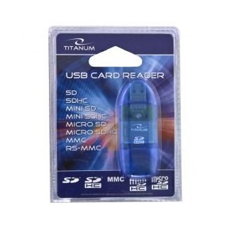 TITANUM TA101B card reader Blue USB 2.0