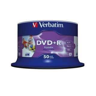 DVD+R 4.7GB 16X PHOTO/INK PRINTABLE 50PK SPINDLE