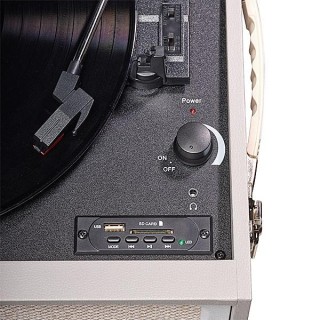 Denver VPR-250 retro turntable with FM radio, Bluetooth and USB