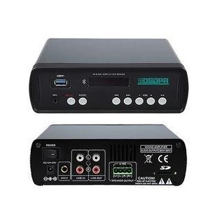 DSPPA Mini60 2x30W Mini Digital Amplifier with MP3 Player, USB & Bluetooth