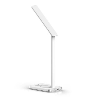 Desk lamp V-TAC VT-7505 with inductive charger 5W 3000K-6500K 560lm (SKU 218603) White