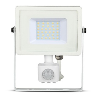 LED projector V-TAC VT-30-S-W 30W SAMSUNG CHIP Motion sensor 6400K 2400lm (SKU 459) White