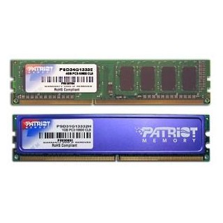 Patriot Memory PSD34G13332 memory module 4 GB DDR3 1333 MHz